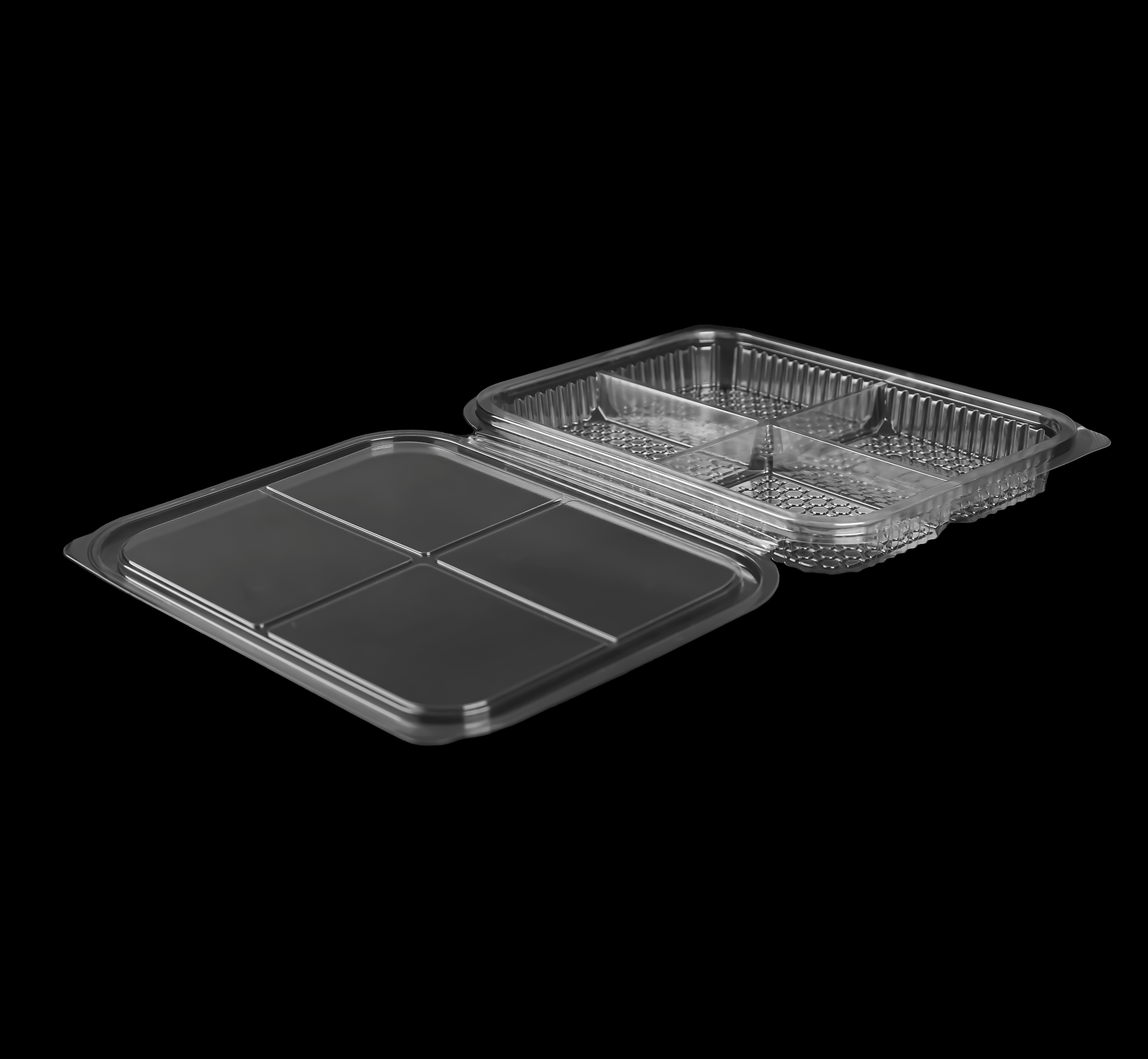 904 Compartment Hinged Lid Container