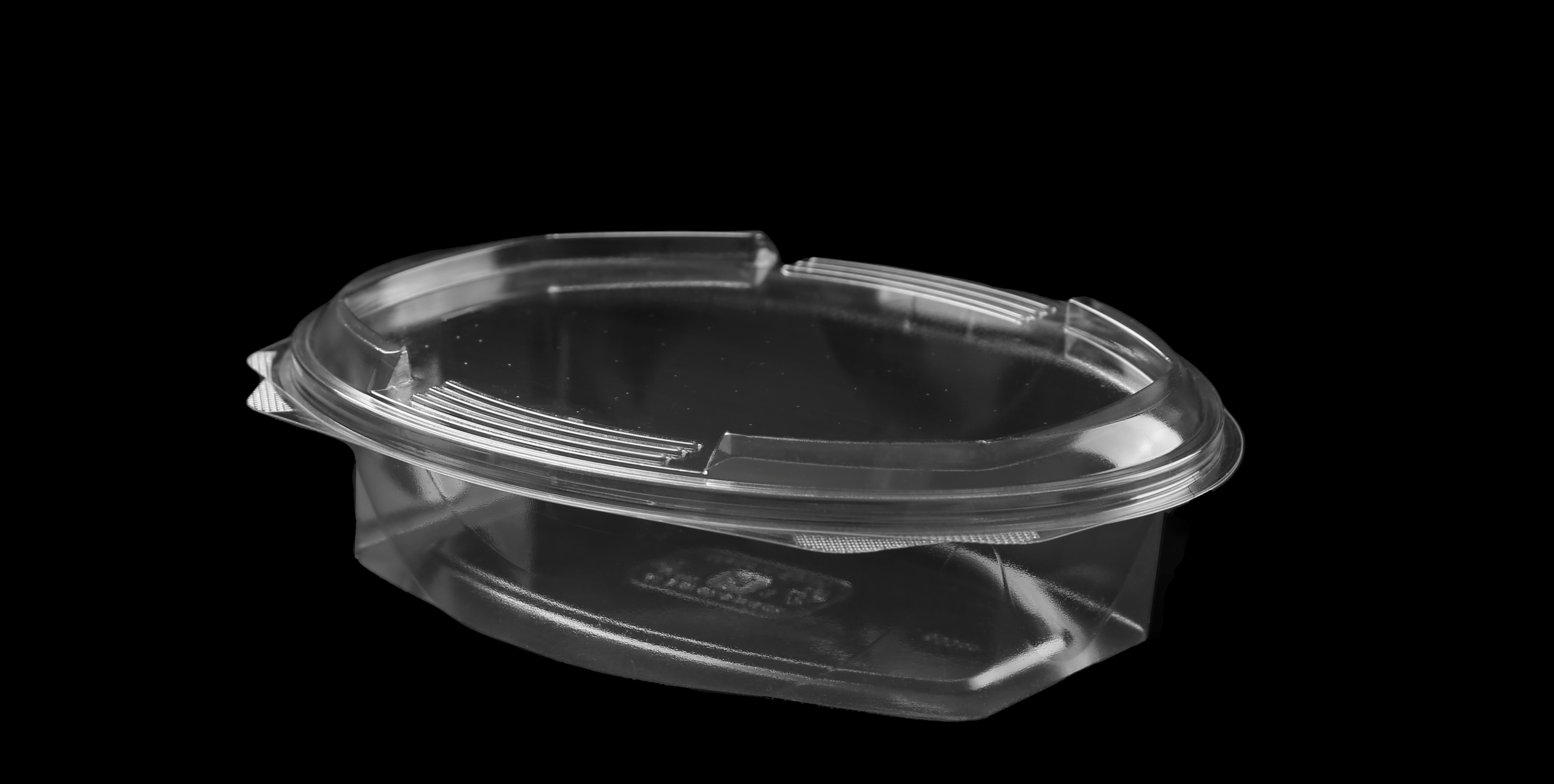 592 Hinged Lid Oval Container 